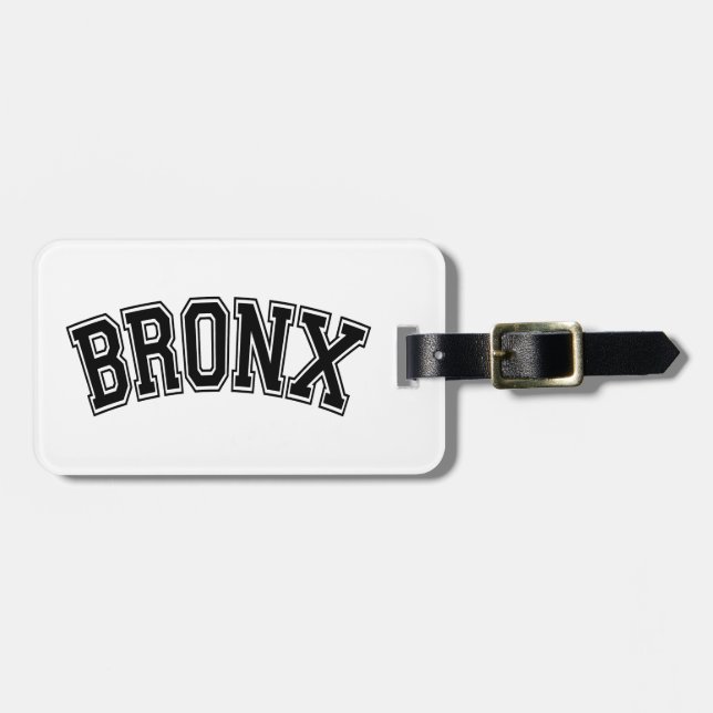 ETIQUETA DE BAGAGEM BRONX (Frente Horizontal)