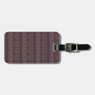 Etiqueta De Bagagem Brown Focus