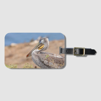 Etiqueta De Bagagem Brown Pelican