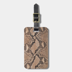 Etiqueta De Bagagem Brown Snakeskin