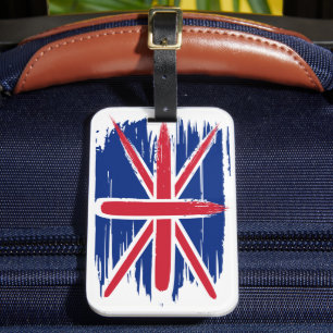 Etiqueta De Bagagem Brushaft UK Union Jack Flag