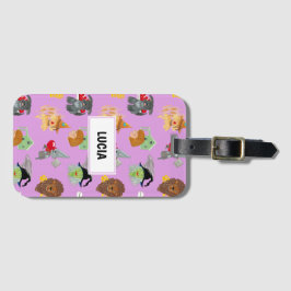 Etiqueta De Bagagem Bruxas, espantalho e leão