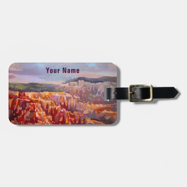 Etiqueta De Bagagem Bryce Canyon National Park Utah (Frente Horizontal)