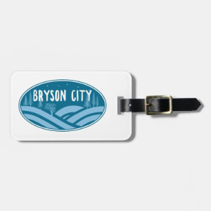 Etiqueta De Bagagem Bryson City North Carolina no exterior