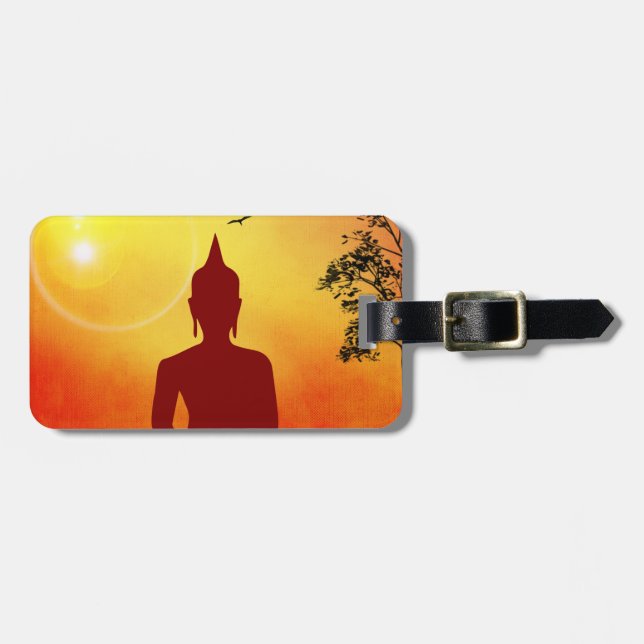 Etiqueta De Bagagem Buda (Frente Horizontal)