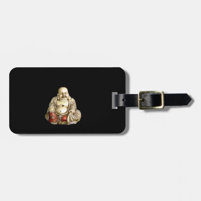 Etiqueta De Bagagem Buddah de riso (Frente Horizontal)