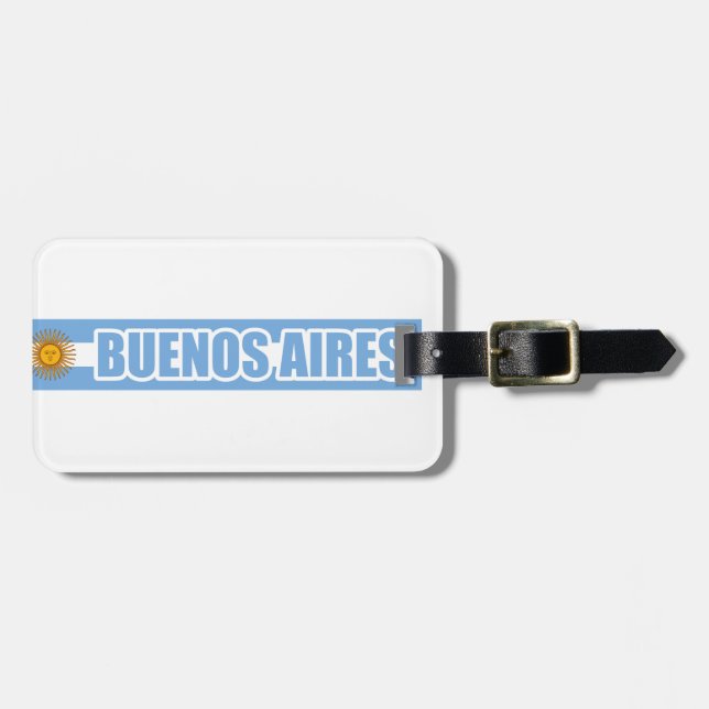 Etiqueta De Bagagem Buenos Aires Argentina (Frente Horizontal)