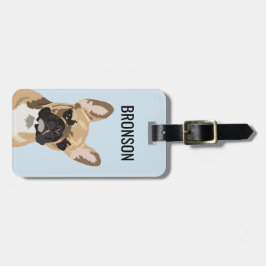 Etiqueta De Bagagem Buldogue Francês Pet Personalizado | Frenchie