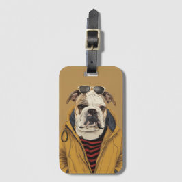 Etiqueta De Bagagem Buldogue inglês