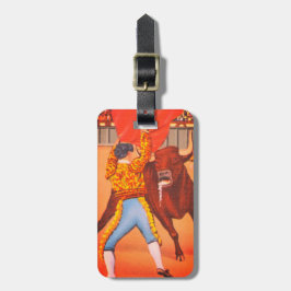 Etiqueta De Bagagem Bull cobra Matador Mexicano com Cabo Vermelho, Jua
