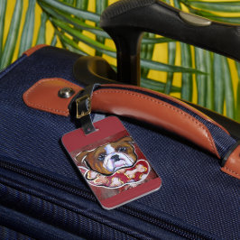 Etiqueta De Bagagem  Bulldog    