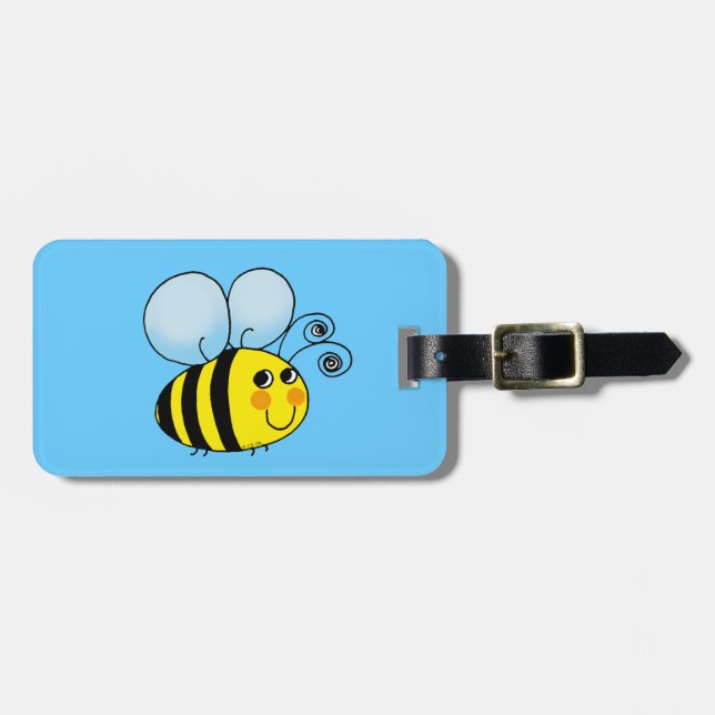 Etiqueta De Bagagem Bumble a abelha (Frente Horizontal)