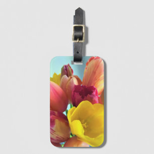 Etiqueta De Bagagem Buquê Colorido