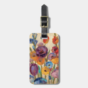 Etiqueta De Bagagem Buquê de flores coloridas