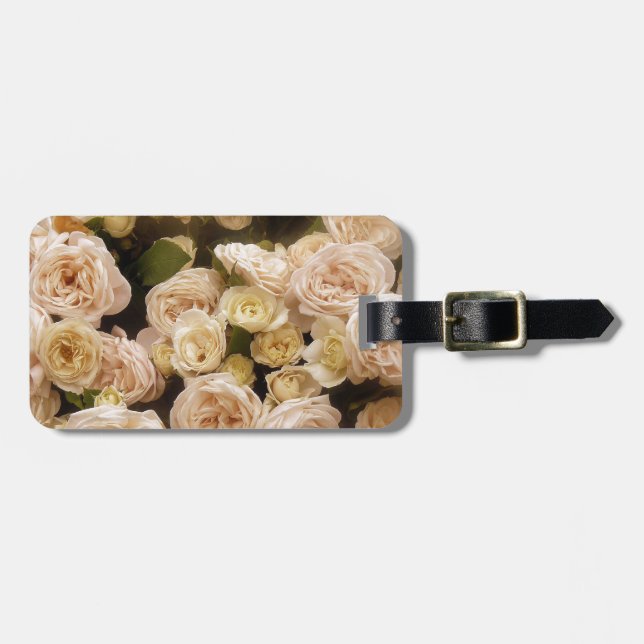 Etiqueta De Bagagem Buquê de Rosas (Frente Horizontal)