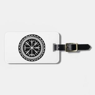 Etiqueta De Bagagem Bússola Viking Vegvisir