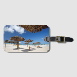 Etiqueta De Bagagem Cabanas Brazil da praia