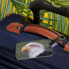 Etiqueta De Bagagem Cabeça de Águia Bald Americana