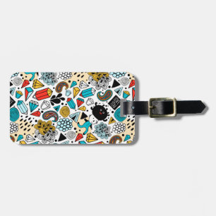 Etiqueta De Bagagem Cabeça louca