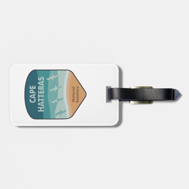 Etiqueta De Bagagem Cabo Hatteras - Seagulhas do Mar (Traseira Horizontal)