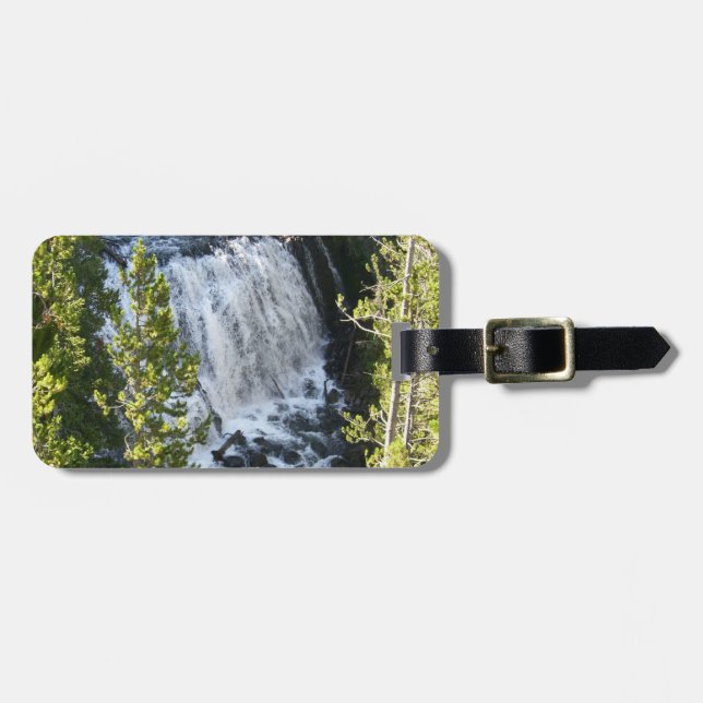 Etiqueta De Bagagem Cachoeira de Yellowstone (Frente Horizontal)