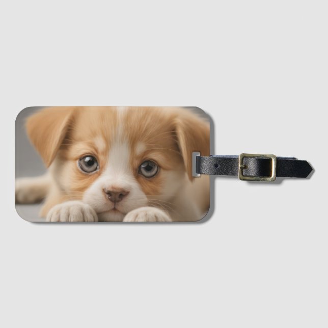 Etiqueta De Bagagem Cachorro (Frente Horizontal)