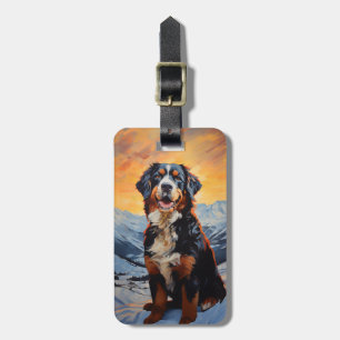 Etiqueta De Bagagem Cachorro da Montanha Bernese