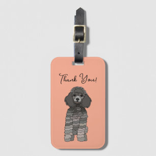 Etiqueta De Bagagem Cachorro de estimação Poodle personalizado