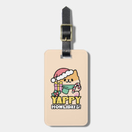 Etiqueta De Bagagem Cachorro de Natal Bonito - Erradias de Yappy