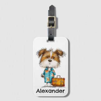 Etiqueta De Bagagem Cachorro de Viagem Personalizado