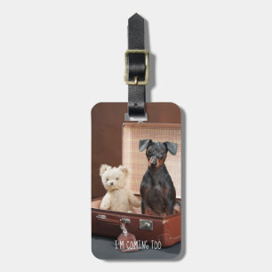 Etiqueta De Bagagem Cachorro Engraçado - TAG de Bagagens Personalizada