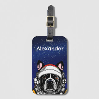 Etiqueta De Bagagem Cachorro Espacial Personalizado