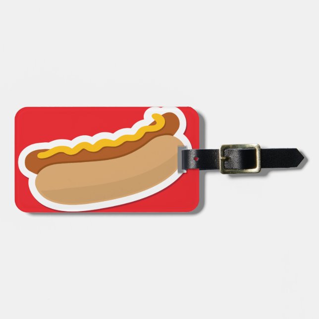 Etiqueta De Bagagem Cachorro quente (Frente Horizontal)