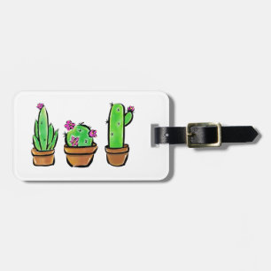 Etiqueta De Bagagem Cactus cactos succultos
