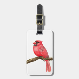 Etiqueta De Bagagem Cadeado de aves cardinhas