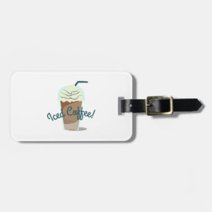 Etiqueta De Bagagem Café congelado