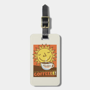 Etiqueta De Bagagem Café da mistura da luz do sol