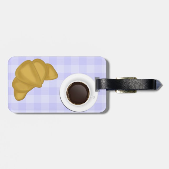 Etiqueta De Bagagem café e pastelaria (Traseira Horizontal)