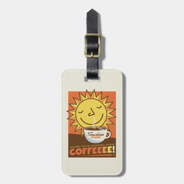 Etiqueta De Bagagem Café Mistura Sunshine (Frente Vertical)