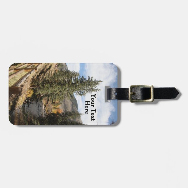 Etiqueta De Bagagem Cair no Aspen (Frente Horizontal)