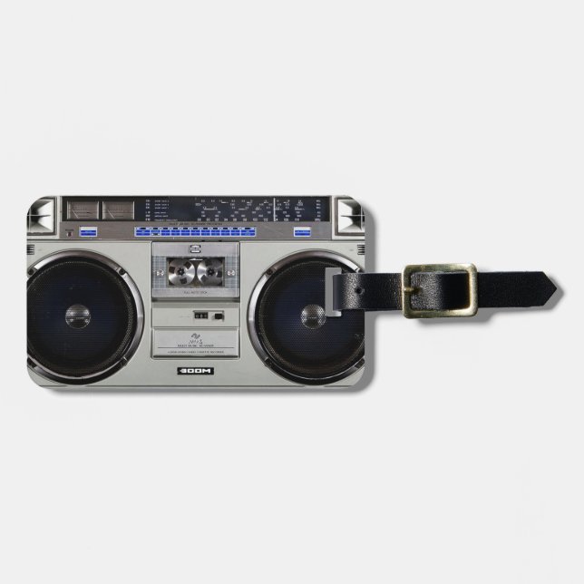 Etiqueta De Bagagem Caixa de expansão do Ghetto Blaster (Frente Horizontal)