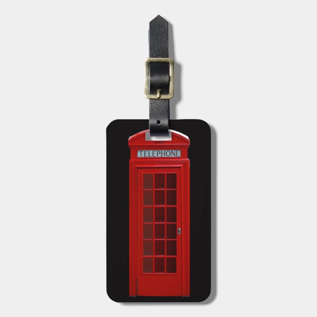 Etiqueta De Bagagem Caixa de telefone de Londres (Frente Vertical)