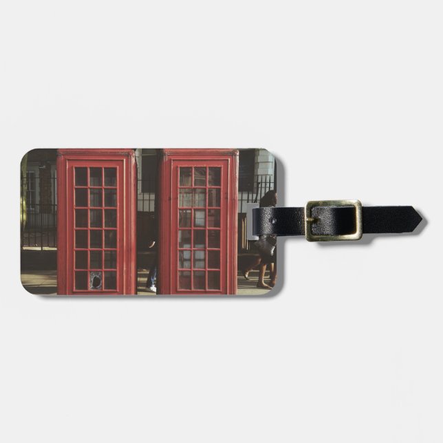 Etiqueta De Bagagem Caixa telefônica de Londres (Frente Horizontal)
