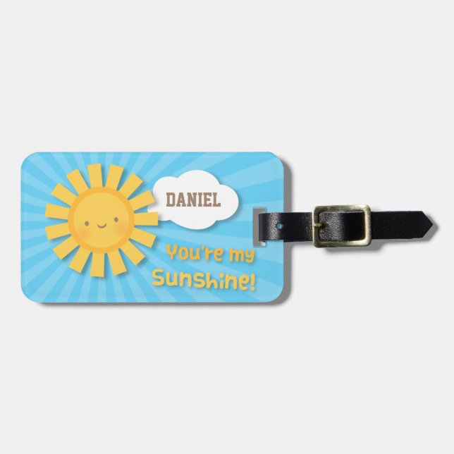 Etiqueta De Bagagem Calçadinho De Linguinha Para Crianças (Frente Horizontal)