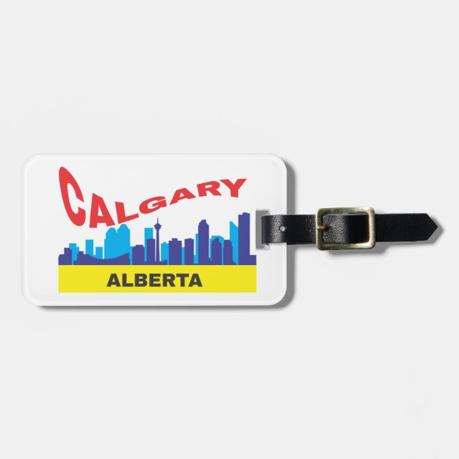 Etiqueta De Bagagem Calgary (Frente Horizontal)