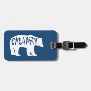 Etiqueta De Bagagem Calgary Alberta Bear