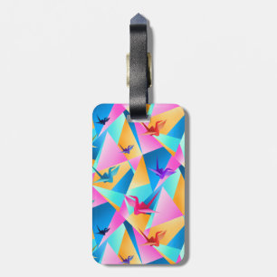 Etiqueta De Bagagem Calidoscópio de Origami