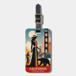 Etiqueta De Bagagem Califórnia: A Terra das Aventuras da Bagagem