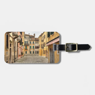 Etiqueta De Bagagem Calle Del Montello, Veneza Itália