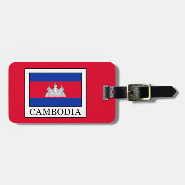 Etiqueta De Bagagem Camboja (Frente Horizontal)